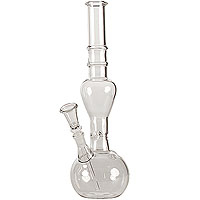 Large bowl, packs plently for multiple person usage. Bottom chamber for ice cold water. Chamber above it for ice. Smoke ran thru both chambers provides a MASSIVE hit you can't even fill. Hope it comes smoothly.