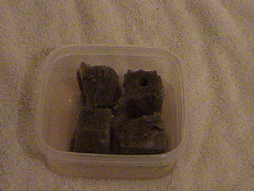 3. Pour mix over cubes.



