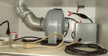 fan and ballast wired