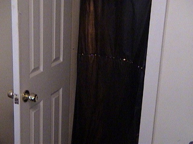 This is the curtain that keeps the light trapped within the closet