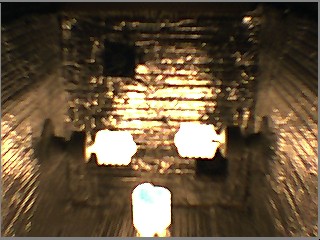 inside looking up (just added a new light so now there are 4)