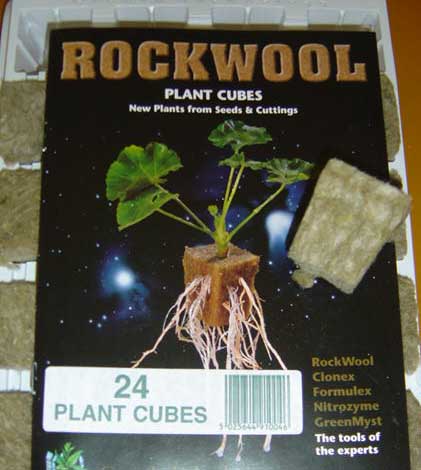 Rockwool is great for use with seeds or cuttings